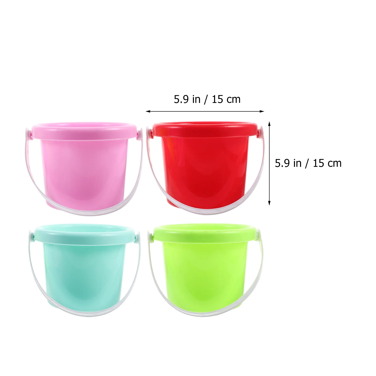 4 шт. пластиковый ствол мини-ведро игрушка пляжные игрушки детский песок для