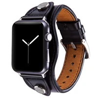 leather strap compatible with apple watch band 44mm 42mm 40mm 38mm luxury comfortable replacement strap for iwatch 7 6 5 4 3 se