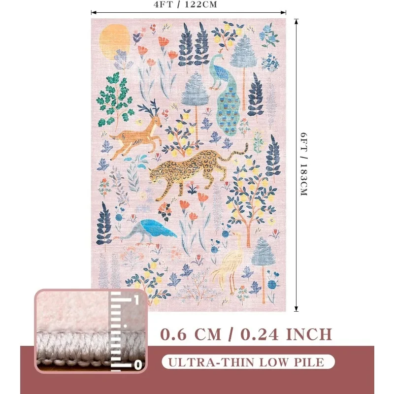 Зелёный ковёр с изображением тигра  HADS