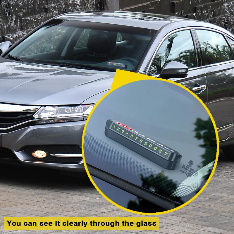 Автомобильные товары телефон табличка с номером автомобильная остановка для KIA