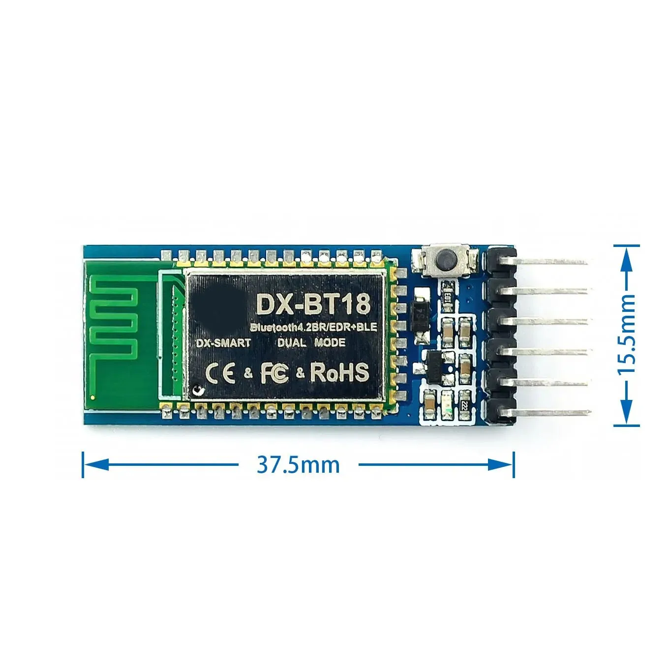DX-BT18 SPP2.0 Модуль Bluetooth Последовательная передача Поддержка BLE4.0 Совместимость с HC-05