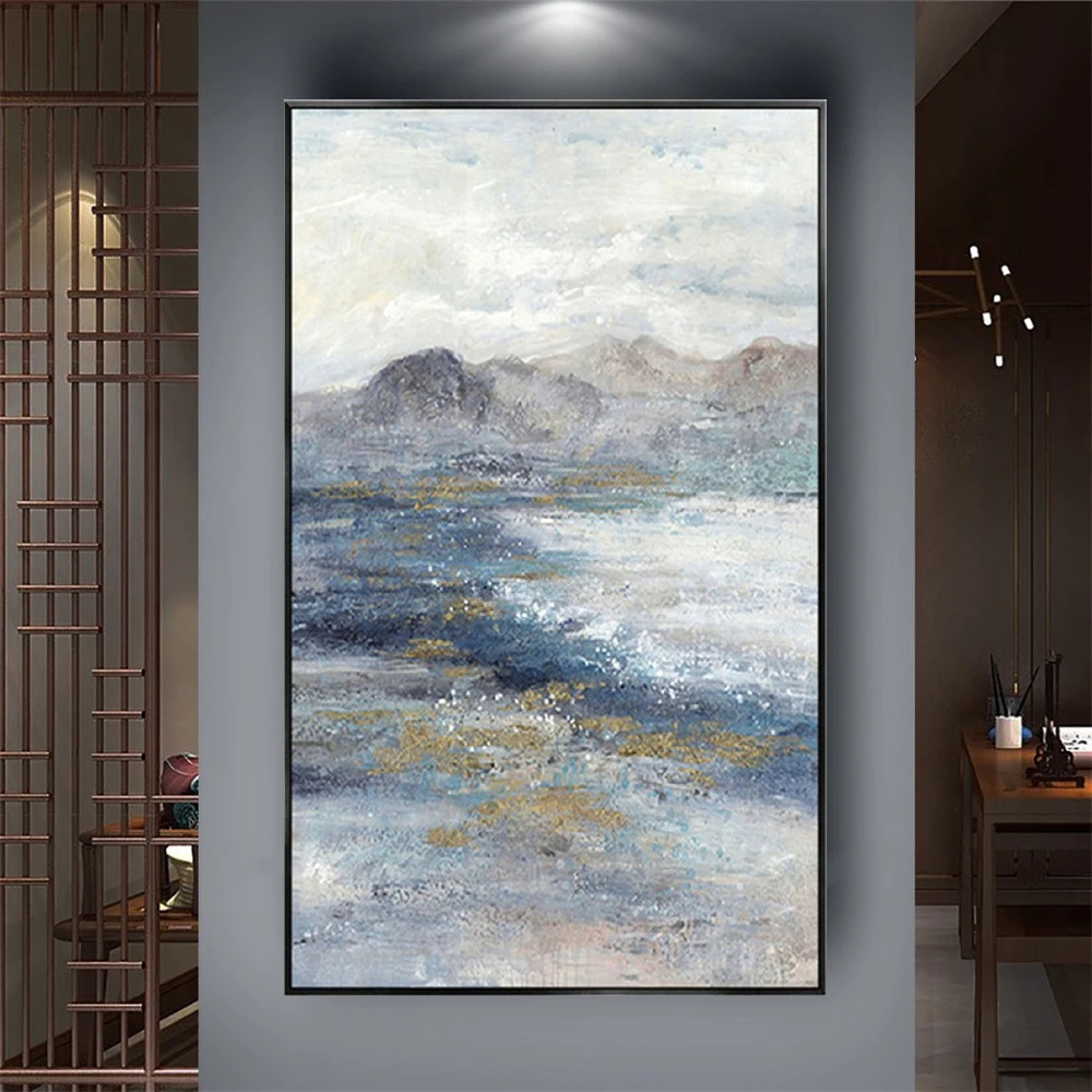 

Hand Painted Abstract Landscape Oil Painting On Canvas Handmade Artwork Picture For Home Cuadros Decor Room Large Wall Paintings