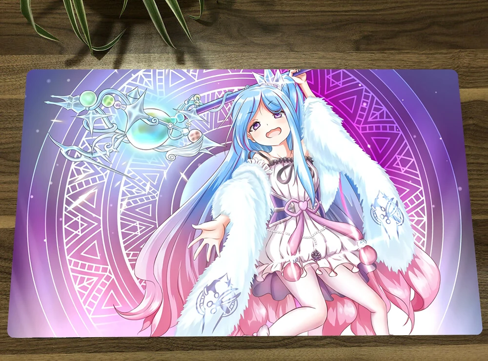 

YuGiOh Witchcrafter Madame Verre TCG Mat Trading Card Game Mat CCG Playmat Anti-slip Rubber Mouse Pad Desk Mat Work Pad Free Bag