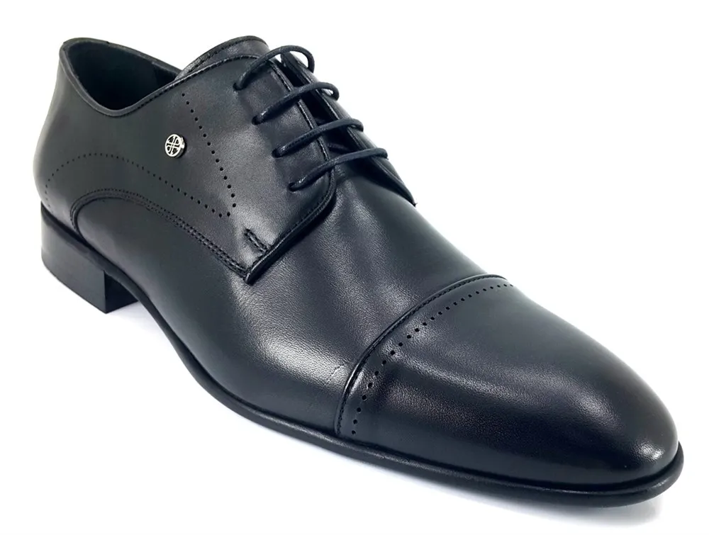 

2022 Trend New Season Model 100 Leather Shoes With Personalized and Casual Black Marcomen 15059 22KA Classic Male shoes