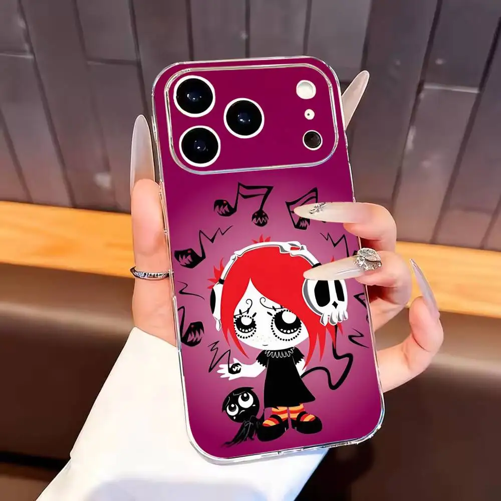 Фото Аниме чехол для телефона R-Ruby Gloom для iPhone 17, 16, 15, 14, 13, 12, 11 Plus, Pro Max, мягкий прозрачный чехол. №2