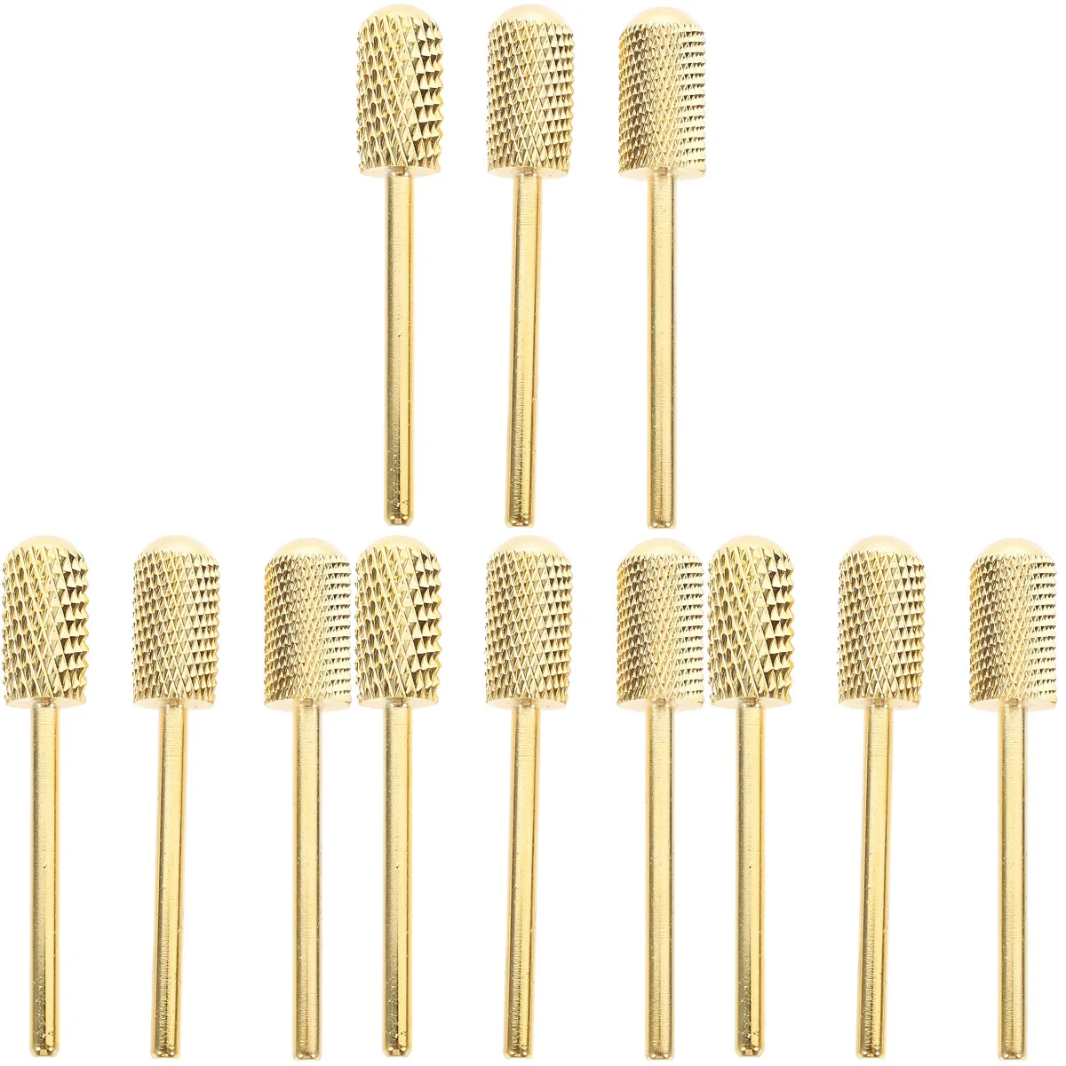 

12 pcs Nail Drill Bits Metal Nails Drill Bits Women Drill Bit Head Manicure Bits for Home Salon