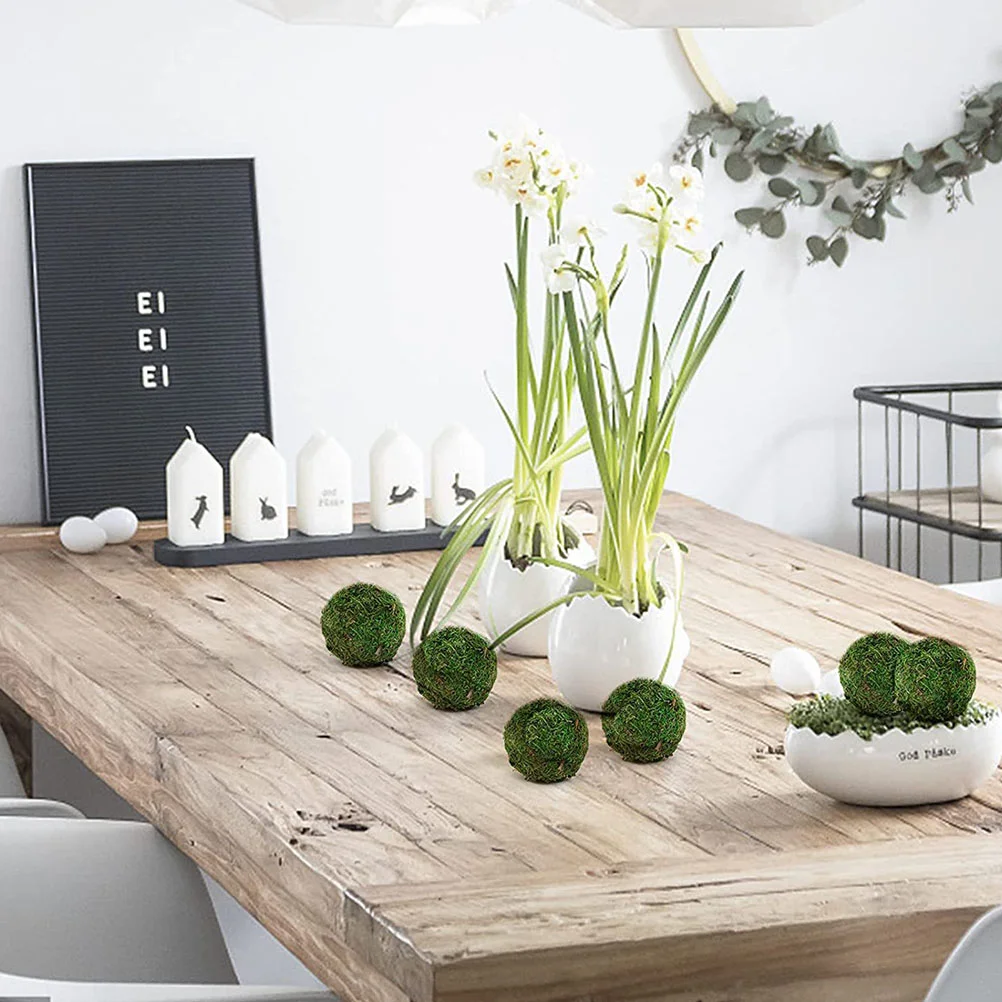 14 шт. искусственные камни из мха декор для растений шарики цветов украшение дома