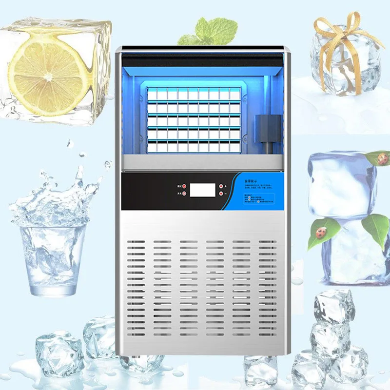 

Automatic Ice Machine Commercial Square Ice Make Machine For Family Bar Coffee Ice Making Machine
