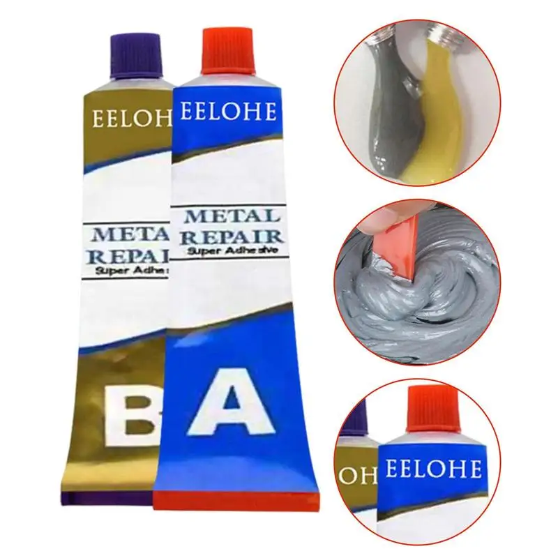 

Metal Repairing Adhesive Glue Multifunctional Heat Resistant Cold Weld Metal Repair Paste Industrial Repair Agent For Home