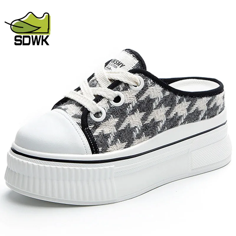 

Кроссовки SDWK женские с рисунком «гусиные лапки», 7,5 см