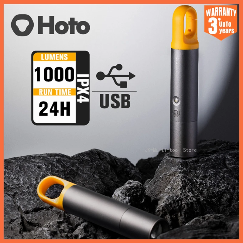 

Светодиодный фонарик XIAOMI HOTO, Ультраяркий фонарик, 5 режимов освещения, масштабируемый фонарь для улицы, кемпинга, велосипеда, литиевый аккум...