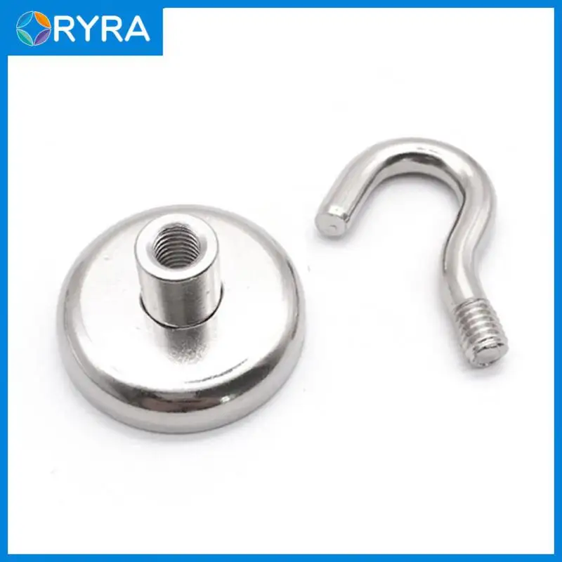 

Firm Magnetic Hooks Round Magnet Hook Durable Kitchen Accessories Heavy Duty Hooks Storage Box Holder Wall Hanger No Punching