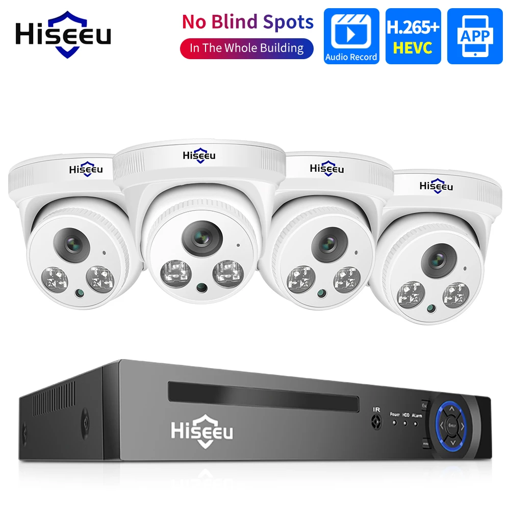 3MP 5MP Dome CCTV Surveillance Security External IP POE Camera System Kit Set Home Street Monitoring 10CH NVR Video Recorder