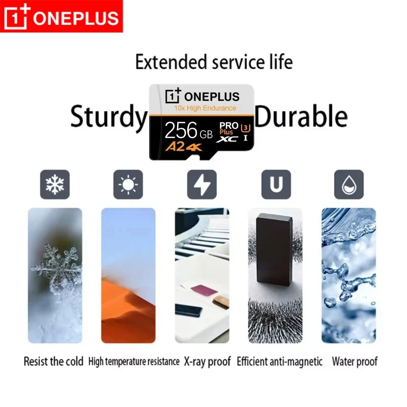 Фото Карта памяти OnePlus 2TB High-Speed A2 SD 512GB 256GB 128GB 1TB Micro TF SD с адаптером для смартфона/планшета/ПК, универсальная №2
