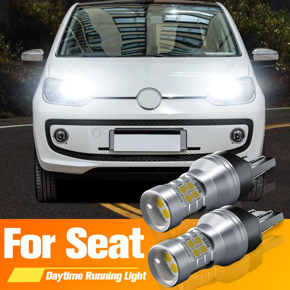 

2pcs LED Daytime Running Light Bulb Lamp DRL W21/5W 7443 T20 Canbus For Seat Mii 2011 2012 2013 2014 2015 2016 2017 2018 2019