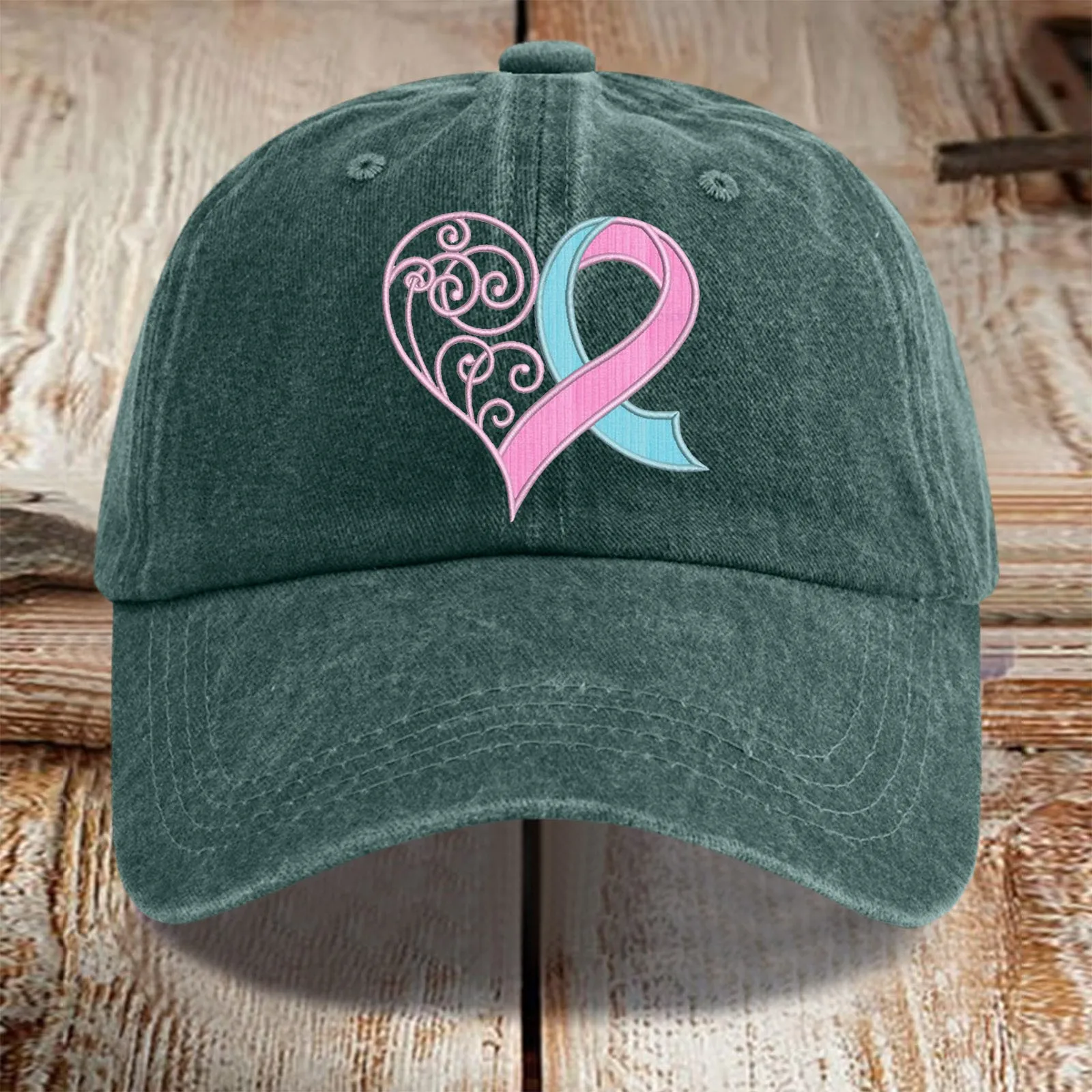 Унисекс потертая женская шляпа с рисунком в виде сердца