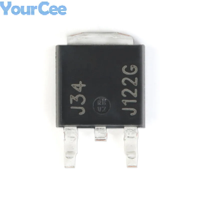 2 шт., транзисторный IC-чип MJD122 MJD122T4 MJD122T4G J122G TO-252-2 NPN трубка Дарлингтона 100 в/8A SMD