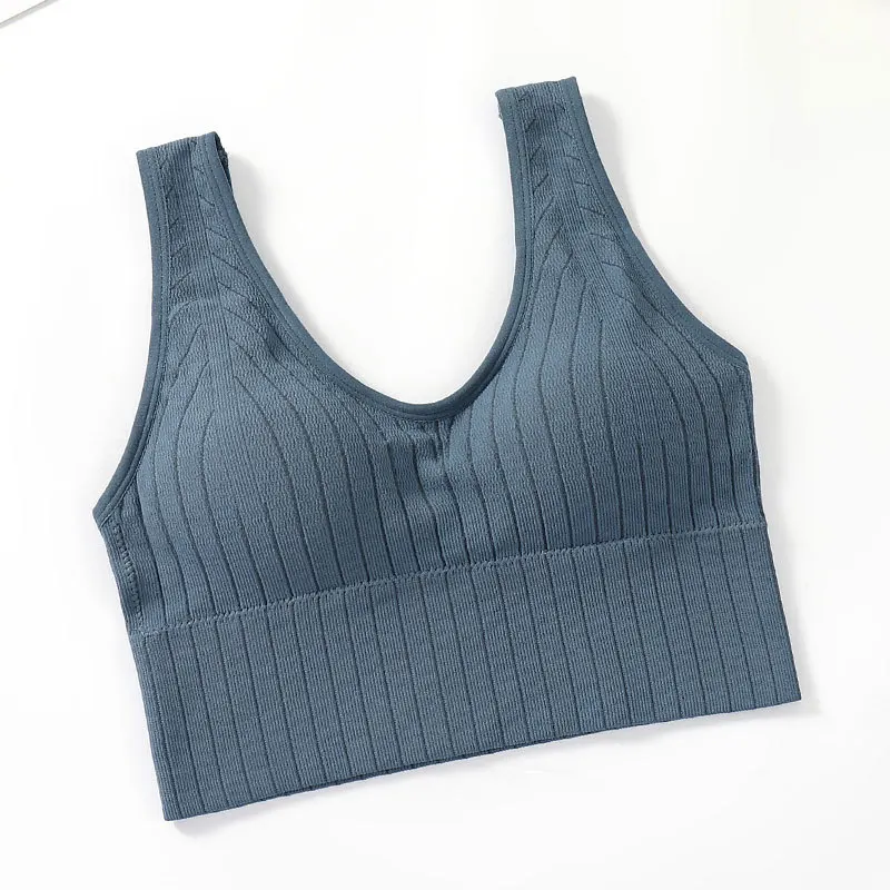 

Топ женский бесшовный спортивный, пикантный бюстгальтер без рукавов, нижнее белье