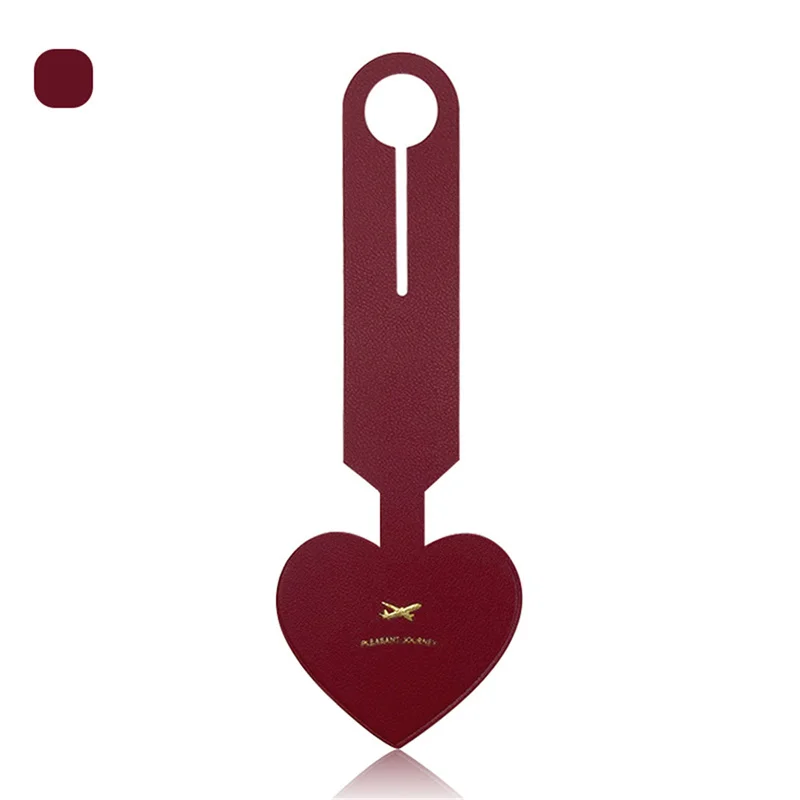 tułowata w kształcie serca prosty wisiorek na walizkę wizytówka zaproszenie etykieta akcesoria podróżne jednolity wzór Clyine...