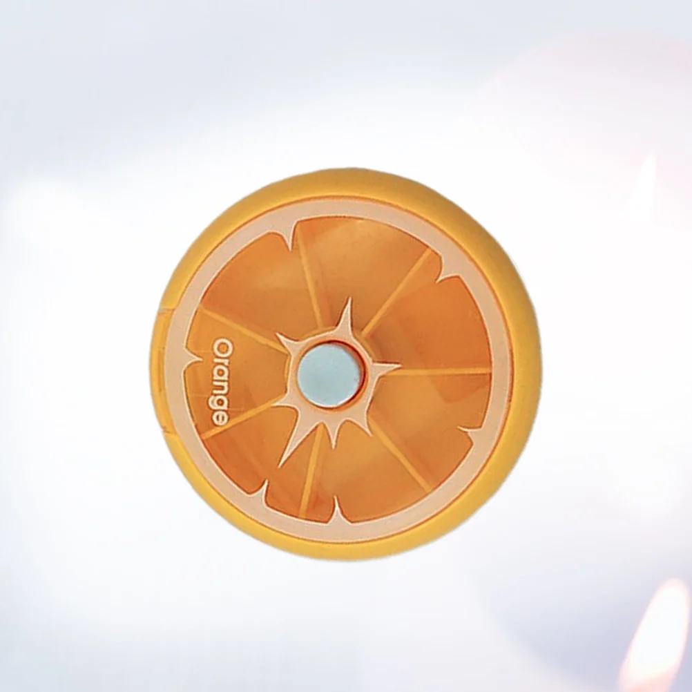 

Mini Box Small Medicine Box One Week Travel Tablets and Boxes Portable Box(Yellow) Random Storage