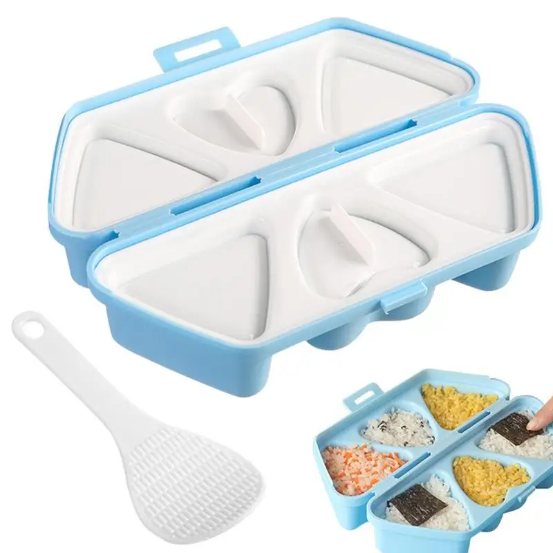 

Onigiri Mold Multifunctional 6 In 1 Bento Sushi Heart Mold Sushi Maker Tools For Seaweed Cilantro Rice Balls Kitchen Tool