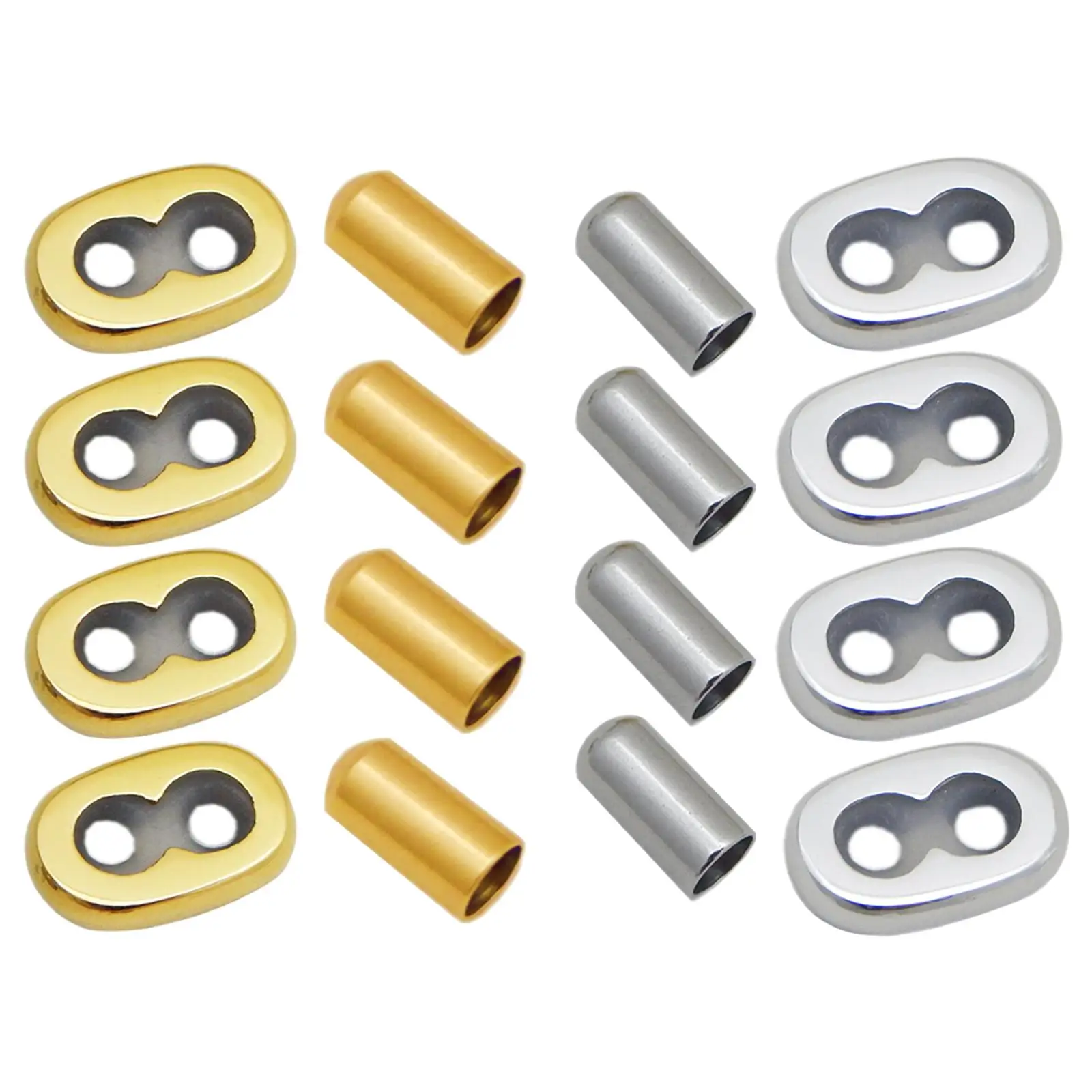 

Adjustable Necklace Bracelet Buckle Jewelry Making Leather Rope Buckle Kids Stainless Steel Charms Crafts Clasp DIY Accessories