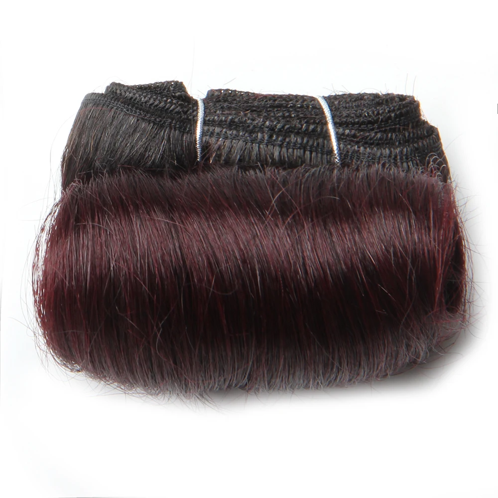 DAYFLY Бразильские волосы Предварительно окрашенные Плетение Натуральные темные