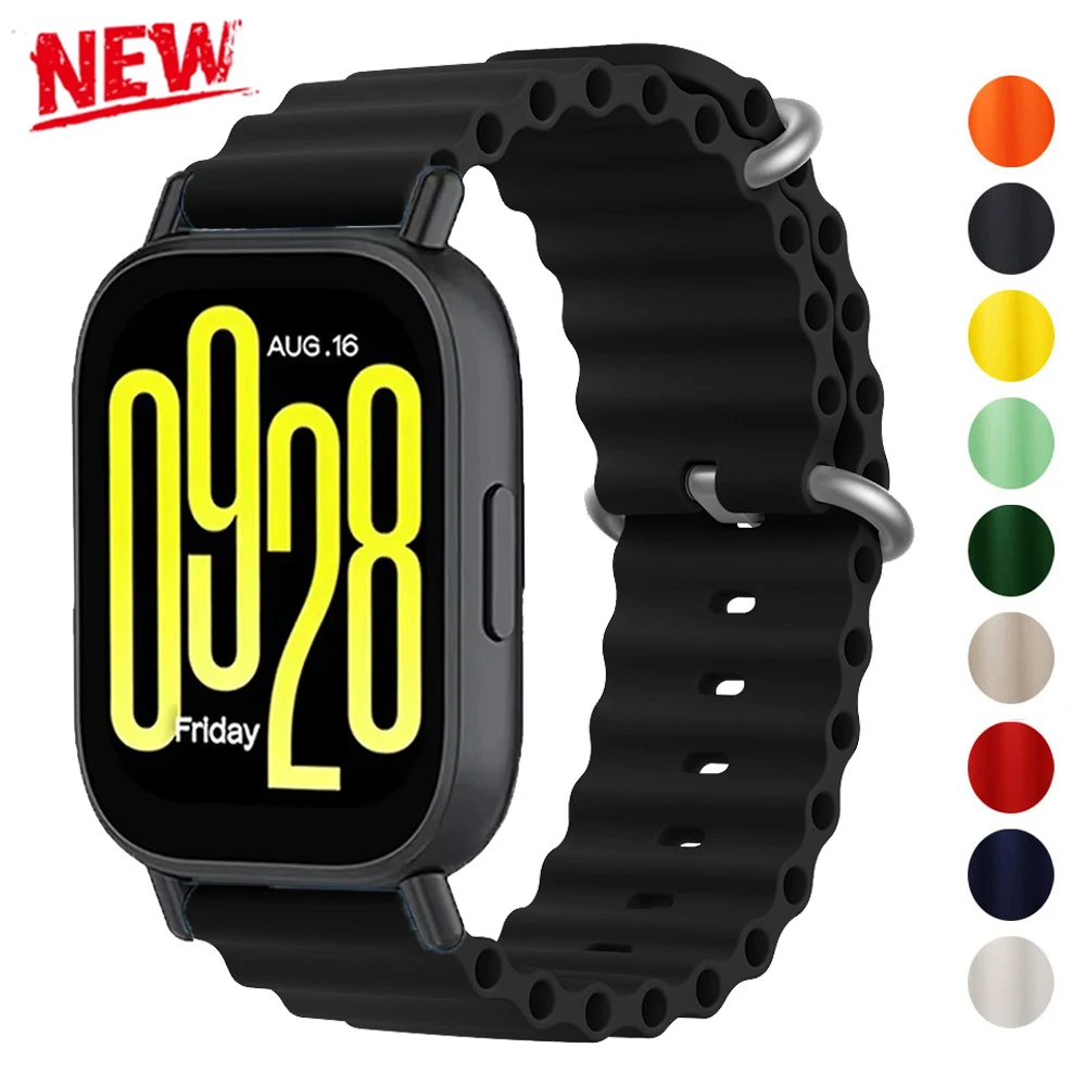 Фото Ремешок Ocean для Redmi Watch 5, активный Correa, мягкий силиконовый ремешок для часов Xiaomi Redmi Watch 5 Lite, спортивный браслет, аксессуары №1