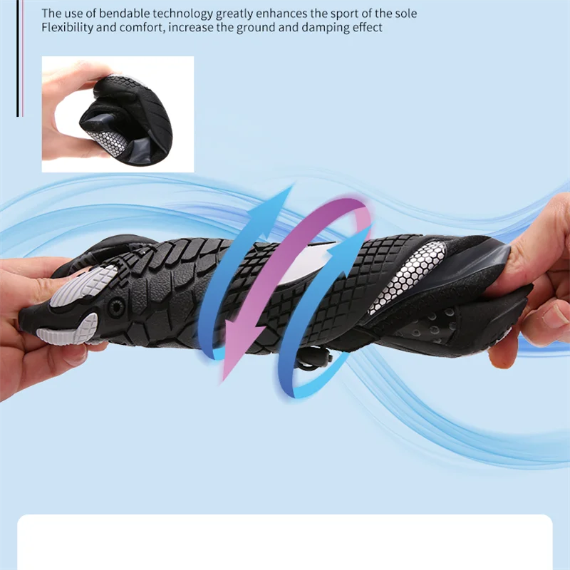 Unisex Elastic Quick Dry Water Sport Shoes Nonslip for Women Men Breathable Footwear Surfing Beach Sneakers Plus Size Aqua Shoes