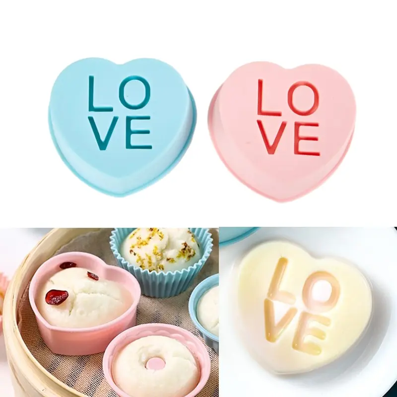

1PC Reusable Silicone Cupcake Mold Muffin Cake Baking Molds Candy DIY Love Bakeware Cups DIY Mould Dessert Tools