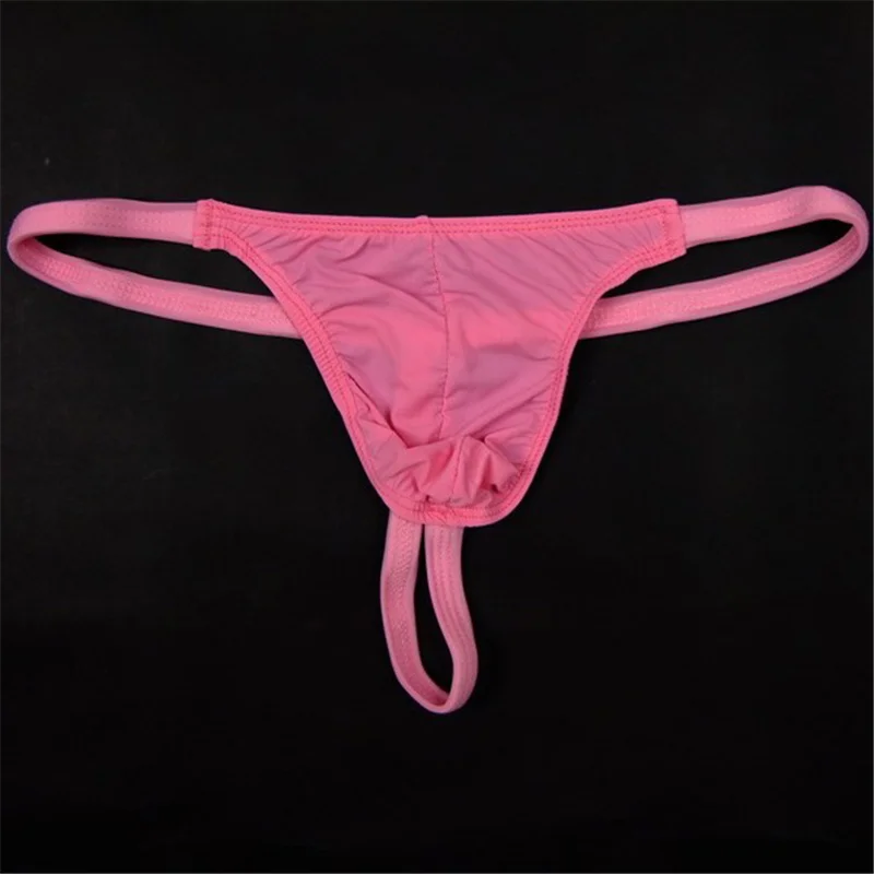 

Men's panties sexy underwear men underpants gay micro Thongs tanga Solid color Narrowband Transparent Elasticity daily No trace
