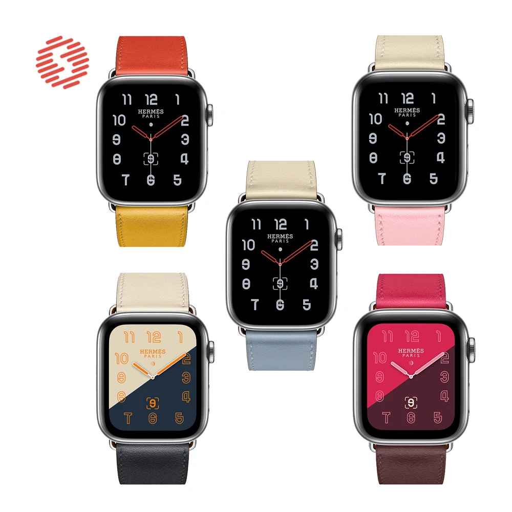 Ремешок кожаный ShengOne для Apple Watch 7 6 SE 5 4 45 44 42 мм изысканный двухцветный сменный