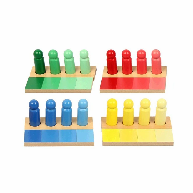 

Wooden Toys Montessori Sensory Toys Wooden Color Learning Educational Toys For Children Teaching Aid Christmas Gift D86Y