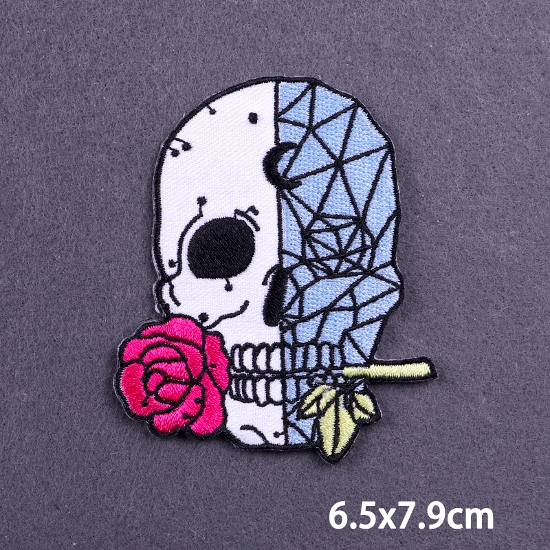 Термоклейкие патчи на одежду термоклейкая аппликация с вышивкой в стиле панк-рок