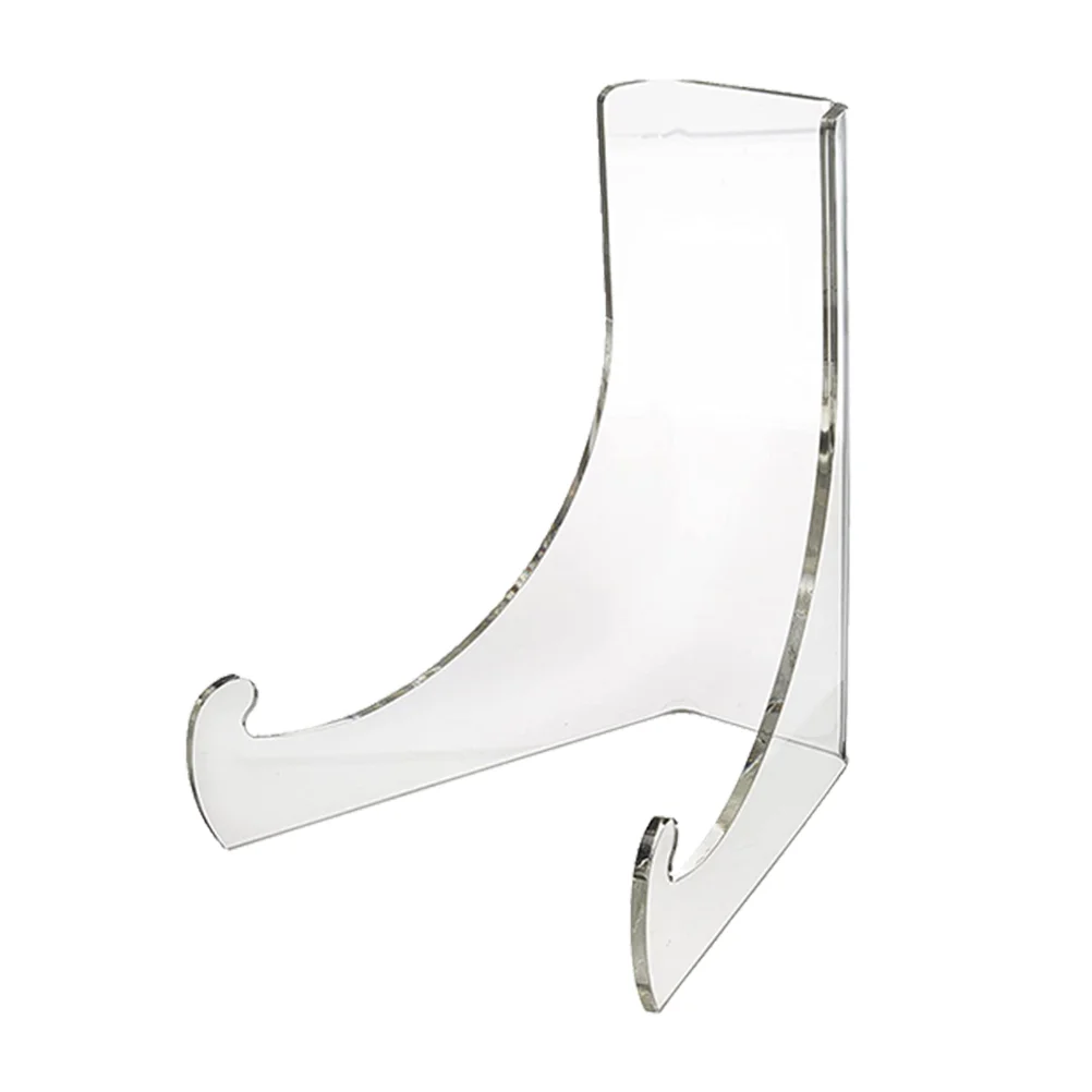 

Stand Display Plate Acrylic Holder Easel Picture Rack Stands Book Dish Decorative Tea Clear Frame Mini Cake Place Storage Kid