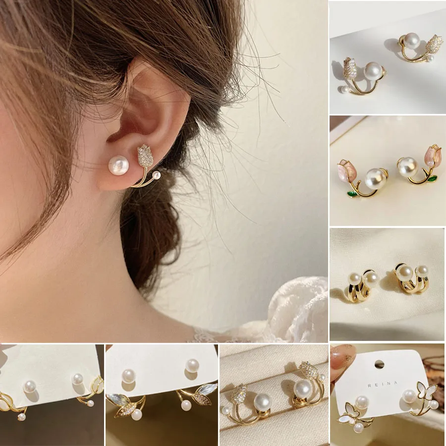 

Pearl Korean Earrings For Women Aretes Jewelry Pendientes Bijoux Aretes De Fashion Brincos Kolczyki Damskie Orecchini 2023 Mujer
