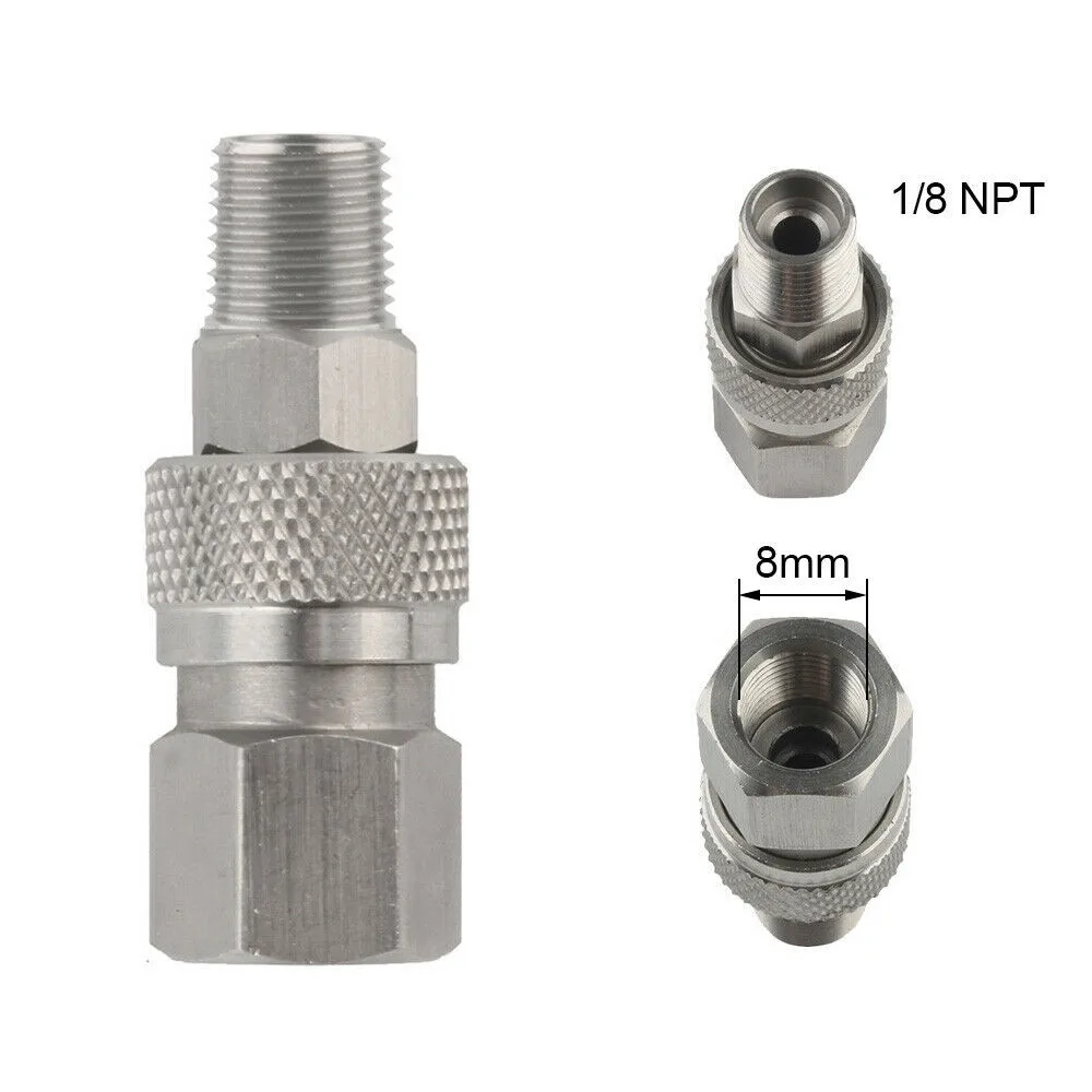 

Быстроразъемный штуцер для пейнтбола PCP 8 мм 1/8NPT штуцер мужской и женский серебряный быстроразъемный штуцер высокого качества