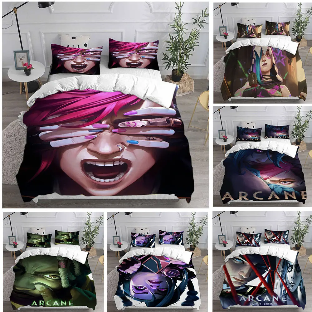 MINISO Arcane Season 2 Комплект постельного белья из полиэстера 2-3 предмета