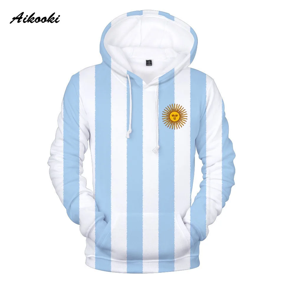

Fashion Argentine National Flag 3D Print Hoodies Sweatshirts Men/Women's Hooded Argentina Flag Spring Winter Hoody Boys Coats O