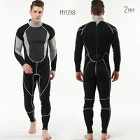 men 2mm neoprene one piece wetsuit long sleeve full body scuba snorkeling diving suit underwater hunting spearfishing swimwear