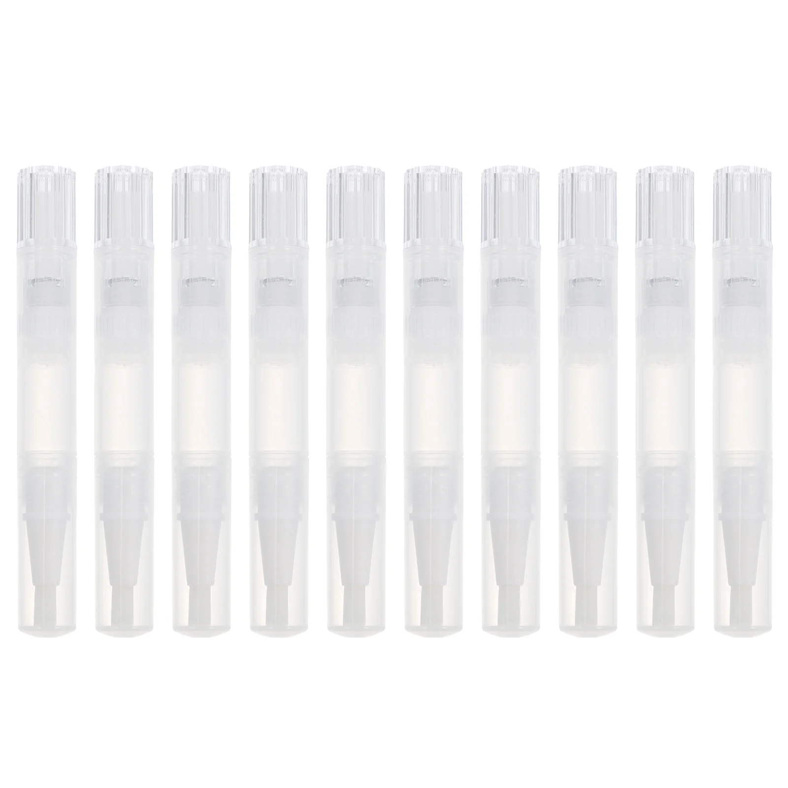 

10 Pcs Nail Polish Twist Pen Empty Tube Clear Plastic Containers Practical Nutrition Makeup Tool Salon Pens Oil
