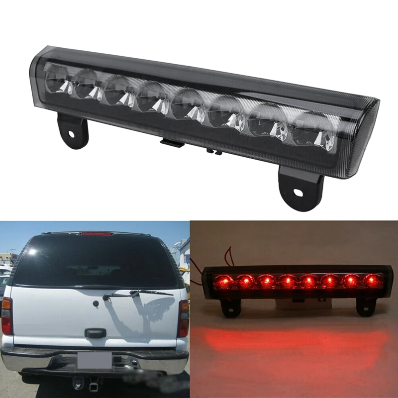 

For 00-06 Chevy Suburban 1500 2500 Tahoe GMC Yukon Led Third 3Rd Tail Brake Light Stop Lamp Smoked