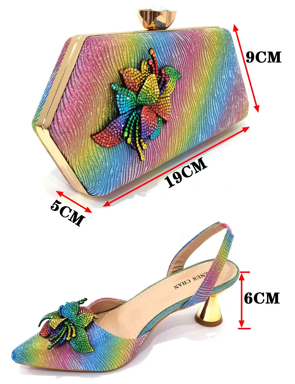 Coral Color Woman Shoes And Bag Set Luxury African Ladies Pumps Matching With Clutch Handbag Sandals Escarpins Femme CR776-1 images - 6