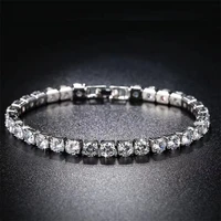 s925 sterling silver fashion all match luxury bracelet moissanite full diamond bracelet domineering girlfriend birthday gift