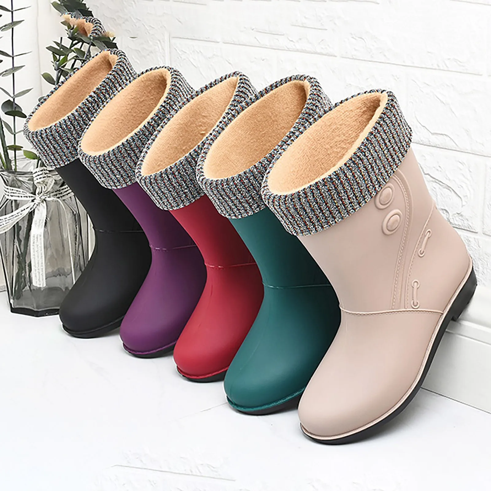 Женская непромокаемая обувь удобные легкие непромокаемые ботильоны парные