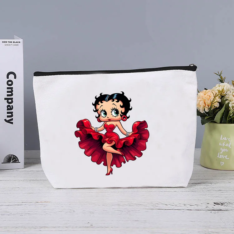 Kawaii Disney Betties женская косметичка многофункциональная парусиновая на молнии