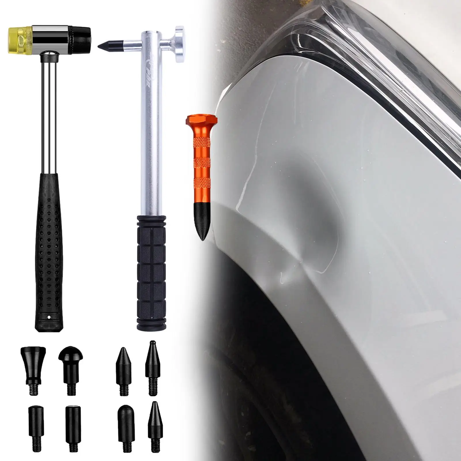 Car Body Dent Repair Tool Kit Rubber Hammer for Vehicle SUV Durable