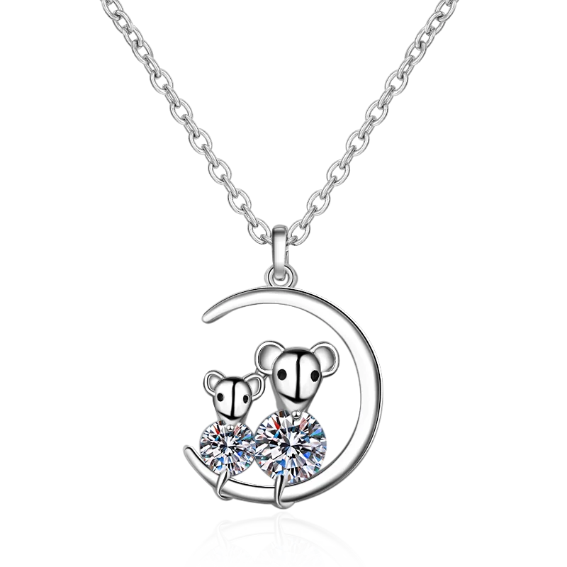 

Aisne Real VVS 0.4 Carat Moissanite Pendant Necklace For Women Top Quality 925 Sterling Silver Wedding Party Bridal Fine Jewelry