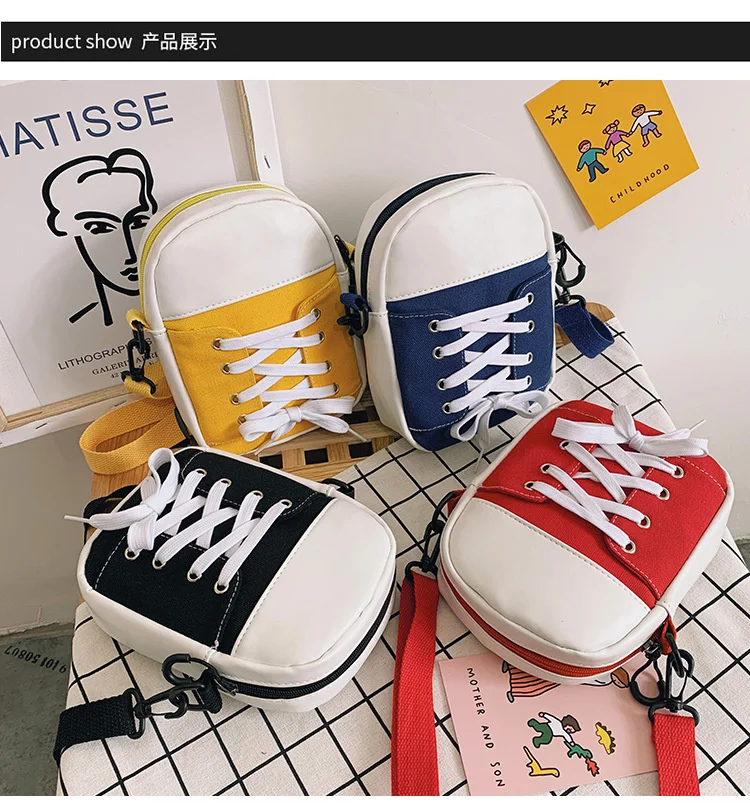 

Fashion canvas bag women's bag new 2023 Korean version ladies shoulder bag candy small round bag personality women's bag