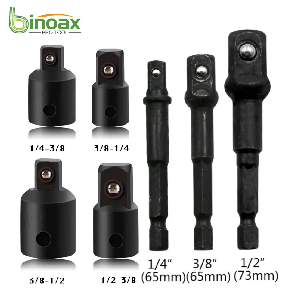 

Удлинитель и переходник Binoax с шестигранным хвостовиком 1/4 дюйма, 7 шт.